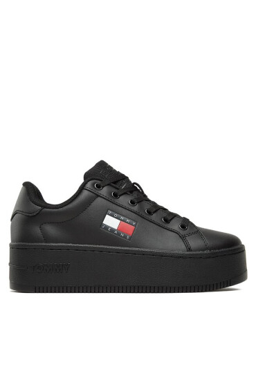 Tommy Jeans Сникърси Tjw Flatform Ess EN0EN02426 Triple Black BDS - Mera.bg