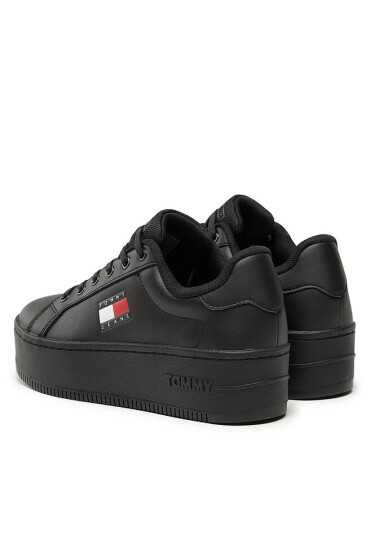 Tommy Jeans Сникърси Tjw Flatform Ess EN0EN02426 Triple Black BDS - Mera.bg
