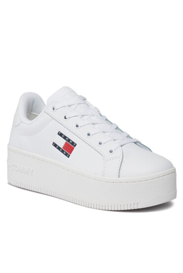 Tommy Jeans Сникърси Tjw Flatform Ess EN0EN02426 White YBR - Mera.bg