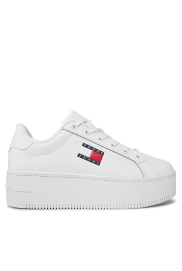 Tommy Jeans Сникърси Tjw Flatform Ess EN0EN02518 Бял - Mera.bg