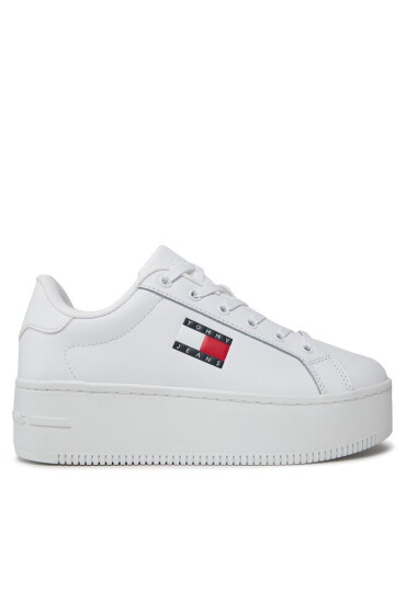 Tommy Jeans Сникърси Tjw Flatform Ess EN0EN02518 Бял - Mera.bg
