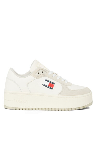 Tommy Jeans Сникърси Tjw Flatform Mat Mix EN0EN02538 Ivory / Bleached Stone YBI - Mera.bg