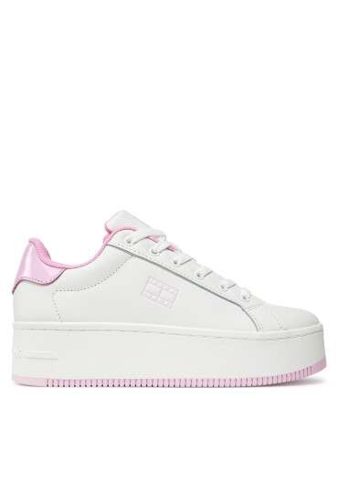 Tommy Jeans Сникърси Tjw Flatform Patent Sneaker EN0EN02864 Екрю - Mera.bg
