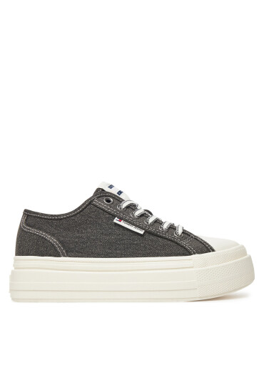 Tommy Jeans Сникърси Tjw Foxing Flatform Lc EN0EN02736 Черен - Mera.bg
