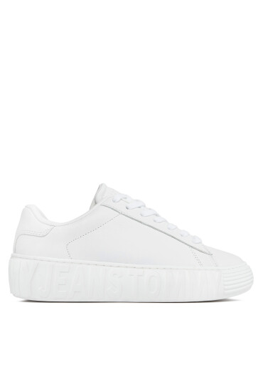 Tommy Jeans Сникърси Tjw Leather Cupsole Ess EN0EN02507 Бял - Mera.bg