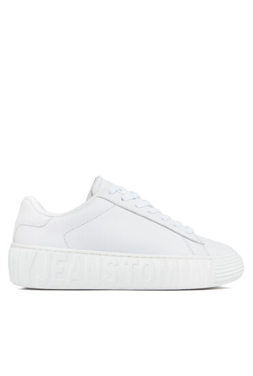 Tommy Jeans Сникърси Tjw Leather Cupsole Ess EN0EN02507 Бял - Mera.bg
