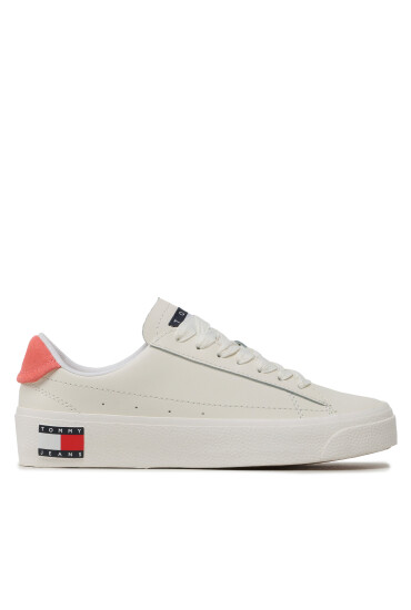 Tommy Jeans Сникърси Tjw Leather Vulc. Flatform EN0EN02203 Екрю - Mera.bg