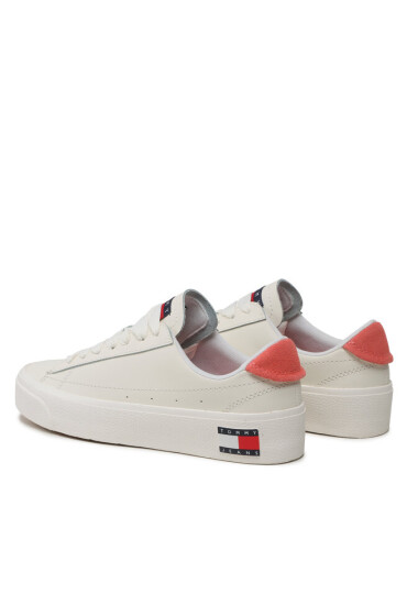 Tommy Jeans Сникърси Tjw Leather Vulc. Flatform EN0EN02203 Екрю - Mera.bg
