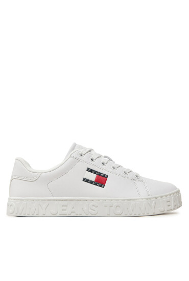 Tommy Jeans Сникърси Tjw Logo Outsole Sneaker Ess EN0EN02703 Бял - Mera.bg