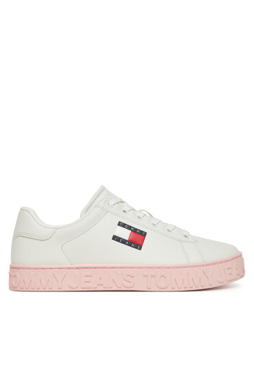 Tommy Jeans Сникърси Tjw Logo Outsole Sneaker Ess EN0EN02703 Бял - Mera.bg
