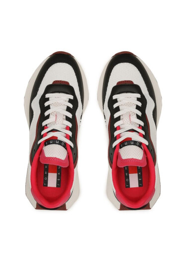 Tommy Jeans Сникърси Tjw New Runner EN0EN02246 Black/Ecru/Gypsy Rose BDS - Mera.bg