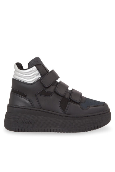 Tommy Jeans Сникърси Tjw Retro Basket Chunky Flatf Mc EN0EN02370 Черен - Mera.bg