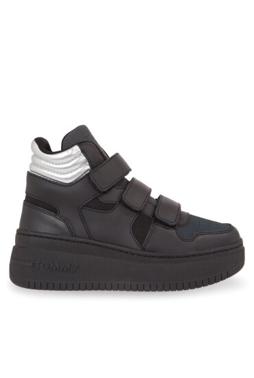 Tommy Jeans Сникърси Tjw Retro Basket Chunky Flatf Mc EN0EN02370 Черен - Mera.bg