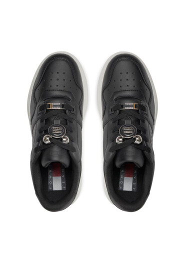 Tommy Jeans Сникърси Tjw Retro Basket Flatform Charm EN0EN02245 Black BDS - Mera.bg