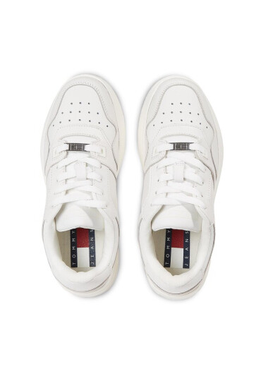 Tommy Jeans Сникърси Tjw Retro Basket Flatform Charm EN0EN02245 Ecru YBL - Mera.bg