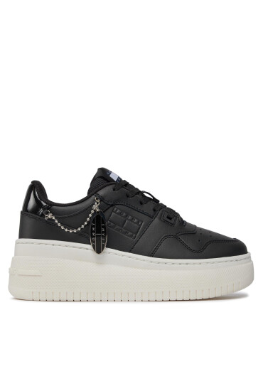 Tommy Jeans Сникърси Tjw Retro Basket Flatform Charm EN0EN02421 Черен - Mera.bg
