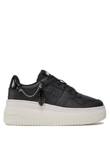 Tommy Jeans Сникърси Tjw Retro Basket Flatform Charm EN0EN02421 Черен - Mera.bg