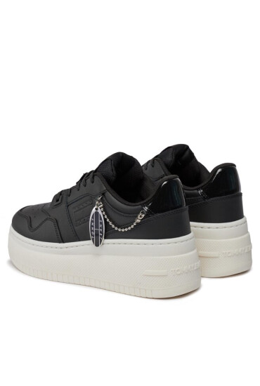 Tommy Jeans Сникърси Tjw Retro Basket Flatform Charm EN0EN02421 Черен - Mera.bg