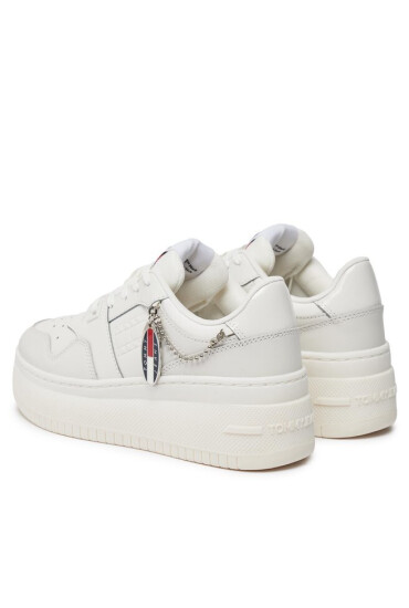 Tommy Jeans Сникърси Tjw Retro Basket Flatform Charm EN0EN02421 Екрю - Mera.bg