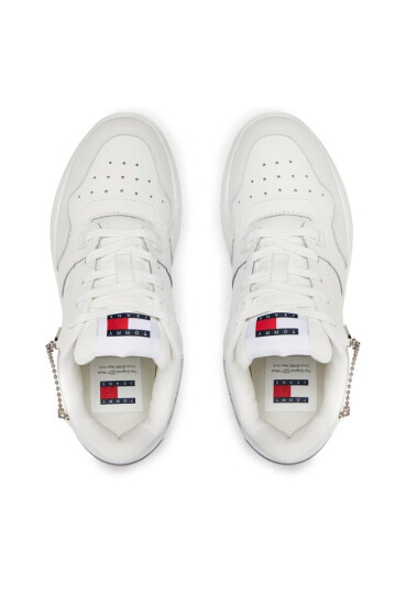 Tommy Jeans Сникърси Tjw Retro Basket Flatform Charm EN0EN02421 Екрю - Mera.bg