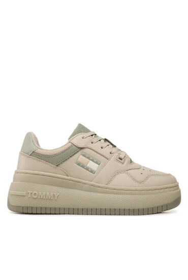 Tommy Jeans Сникърси Tjw Retro Basket Flatform EN0EN02429 Bleached Stone AEV - Mera.bg