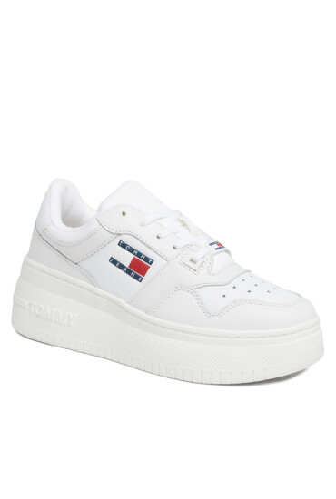 Tommy Jeans Сникърси Tjw Retro Basket Flatform EN0EN02536 Бял - Mera.bg