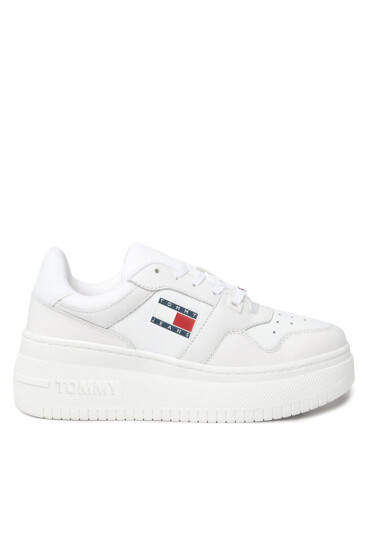 Tommy Jeans Сникърси Tjw Retro Basket Flatform EN0EN02536 Бял - Mera.bg