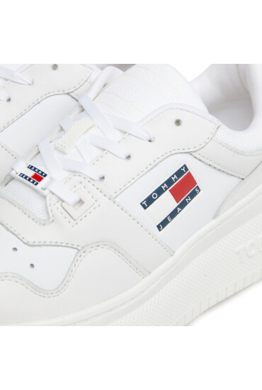 Tommy Jeans Сникърси Tjw Retro Basket Flatform EN0EN02536 Бял - Mera.bg