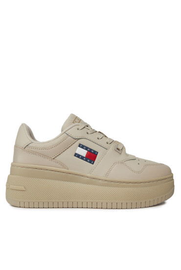 Tommy Jeans Сникърси Tjw Retro Basket Flatform Ess EN0EN02506 Бежов - Mera.bg