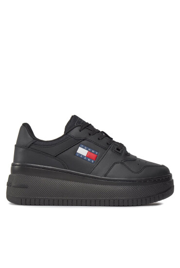 Tommy Jeans Сникърси Tjw Retro Basket Flatform Ess EN0EN02506 Черен - Mera.bg