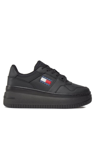 Tommy Jeans Сникърси Tjw Retro Basket Flatform Ess EN0EN02506 Черен - Mera.bg
