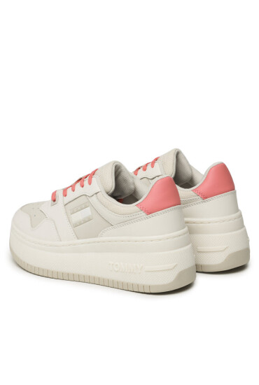 Tommy Jeans Сникърси Tjw Retro Basket Flatform Mix EN0EN02208 Бежов - Mera.bg