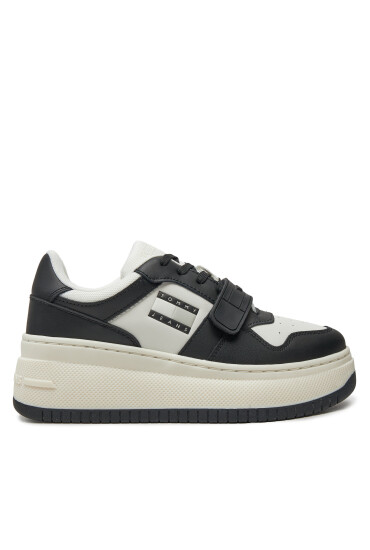 Tommy Jeans Сникърси Tjw Retro Basket Flatform Velcro EN0EN02573 Черен - Mera.bg