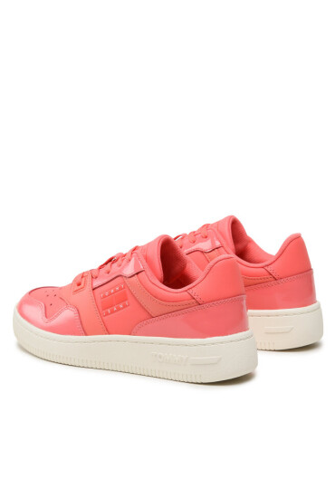 Tommy Jeans Сникърси Tjw Retro Basket Glossy EN0EN02206 Коралов - Mera.bg