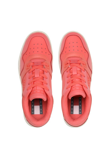 Tommy Jeans Сникърси Tjw Retro Basket Glossy EN0EN02206 Коралов - Mera.bg