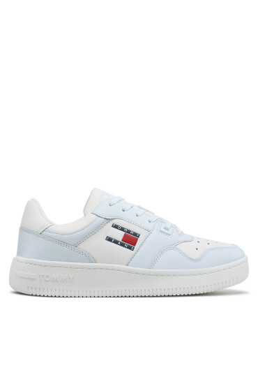 Tommy Jeans Сникърси Tjw Retro Basket Leather Seasonal EN0EN02204 Бял - Mera.bg