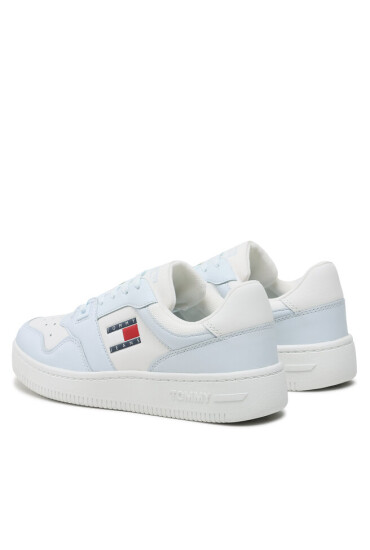 Tommy Jeans Сникърси Tjw Retro Basket Leather Seasonal EN0EN02204 Бял - Mera.bg