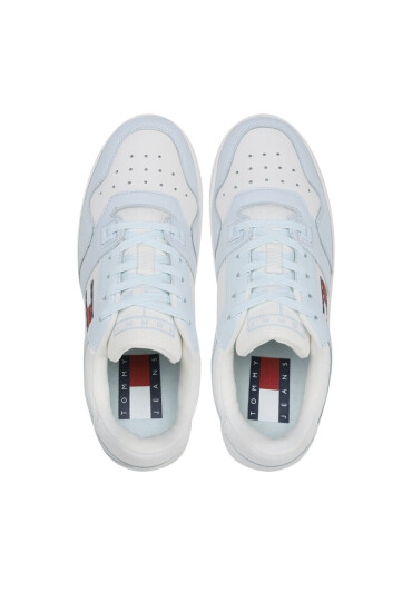 Tommy Jeans Сникърси Tjw Retro Basket Leather Seasonal EN0EN02204 Бял - Mera.bg