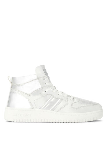 Tommy Jeans Сникърси Tjw Retro Basket Metallic Mc EN0EN02399 Сив - Mera.bg