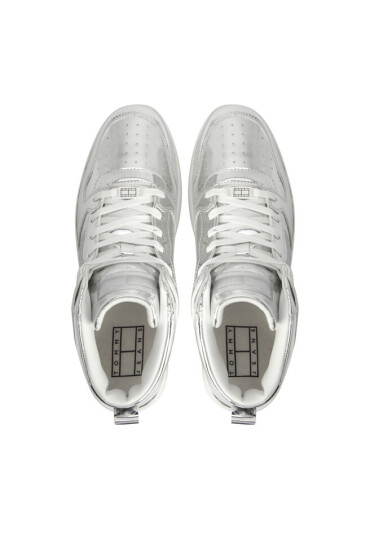 Tommy Jeans Сникърси Tjw Retro Basket Metallic Mc EN0EN02399 Сив - Mera.bg