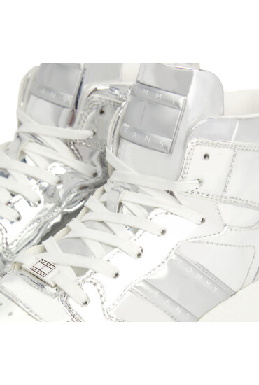 Tommy Jeans Сникърси Tjw Retro Basket Metallic Mc EN0EN02399 Сив - Mera.bg