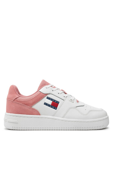 Tommy Jeans Сникърси Tjw Retro Basket Mix Media EN0EN02653 Розов - Mera.bg