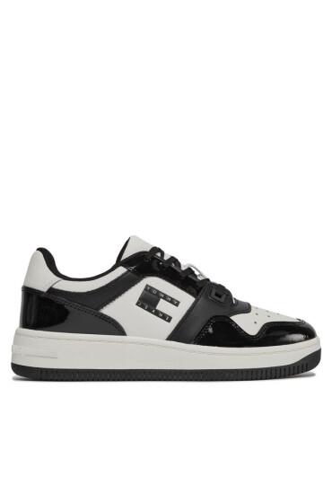 Tommy Jeans Сникърси Tjw Retro Basket Patent Ltr EN0EN02499 Черен - Mera.bg
