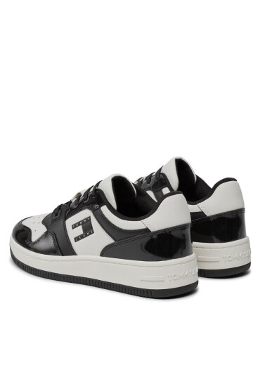 Tommy Jeans Сникърси Tjw Retro Basket Patent Ltr EN0EN02499 Черен - Mera.bg