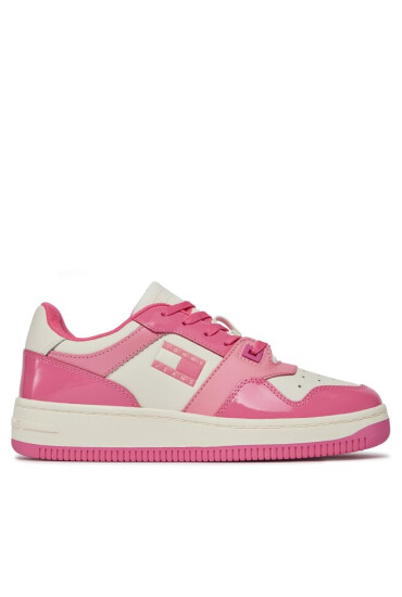 Tommy Jeans Сникърси Tjw Retro Basket Patent Ltr EN0EN02499 Розов - Mera.bg
