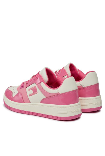 Tommy Jeans Сникърси Tjw Retro Basket Patent Ltr EN0EN02499 Розов - Mera.bg