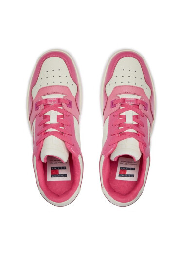 Tommy Jeans Сникърси Tjw Retro Basket Patent Ltr EN0EN02499 Розов - Mera.bg