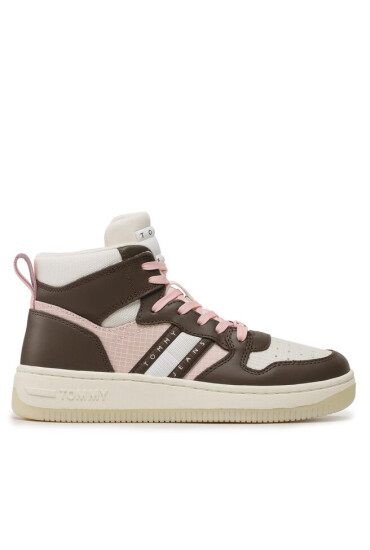 Tommy Jeans Сникърси Tjw Retro Basket Ripstop Mix Mc EN0EN02350 Кафяв - Mera.bg
