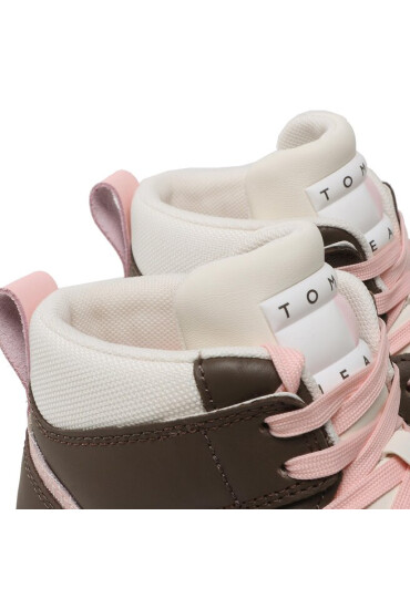 Tommy Jeans Сникърси Tjw Retro Basket Ripstop Mix Mc EN0EN02350 Кафяв - Mera.bg