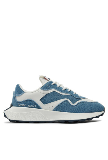 Tommy Jeans Сникърси Tjw Retro Runner Denim EN0EN02655 Син - Mera.bg